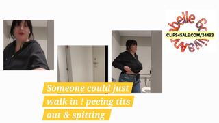 Taking All Kinds of Chances Public Bathroom spit tits piss