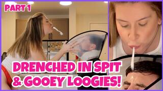 Extreme Trash Slave Training 1 - Loser DRENCHED in Spit & Gooey Loogies (4K)