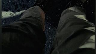 Leaking in Car During Hold & Having a Wetting Accident Next to My Car in an Empty Parking Lot, then Finishing at Home