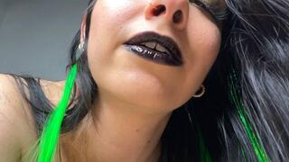 Goth Latin Jewess WONT blow you starring Lethallabias Luscious Lips
