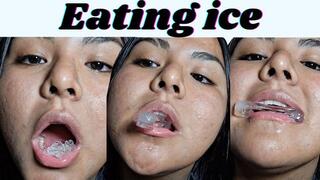 Eating ice