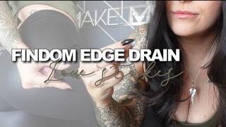 Low stakes findom edge drain