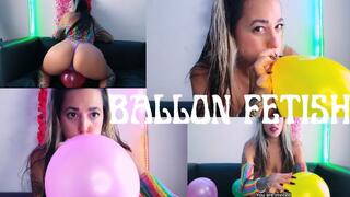 Ballon fetish ,inflation , ASMR , explosive, crush and dance with the looners