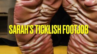 Sarah’s Ticklish Footjob