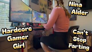 Gamer Girl Can't Stop Farting!