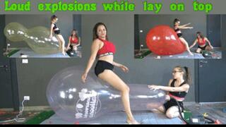 Loud explosions while lay on top