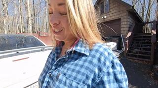 Squirting in the road marking my territory!!