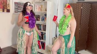 Hula Competiton REMATCH FOOT WORSHIP HIDEF - Ami Mercury & Gia Love