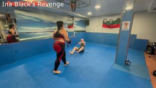 Ina Makes Use of Her Boxing Gloves on a Defenseless Alex