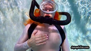 Aquaphilias- Catherine Foxx- Vintage SCUBA Double Hose Orgasms In Leohex