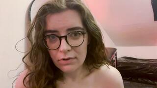 Masochistic girlfriend begs to cum after you punish her