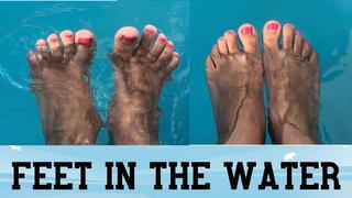 Feet in the water