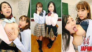 Continuous Nipple Orgasm Lesbians – Welcome to the Nipple Orgasm Research Club, New Members! Love Saotome, Itsuka Momooka