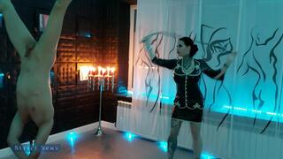 Miss Alessa Milano Mercyless Whipping Upside Down Part 2