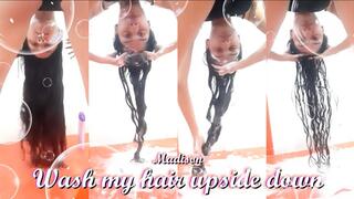 WASHING MY HAIR UPSIDE DOWN