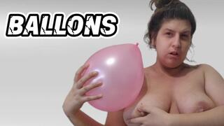 Inflating and Deflating Balloons While Topless