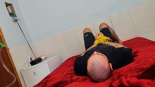 Farting inhaler milf, by Adriana Fuller and Slave, (cam by Manu) FULL HD