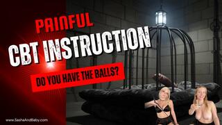 Painful CBT Instruction from Two Mean Girls - Do you have the balls?