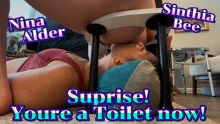 Surprise! You're a toilet!