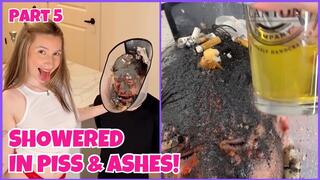 Extreme Trash Slave Training 5 - NASTY Human Ashtray & Piss Humiliation (4K)