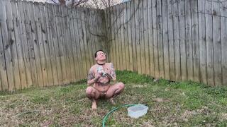 Sudsy Outdoor Bath