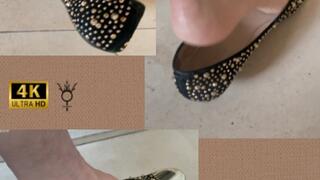 The black flats well worn da Imperatriz Bella