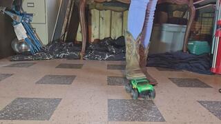 Cowgirl boot car crush 2