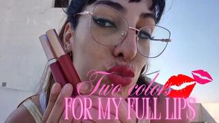 Two lipstick colors for my full lips