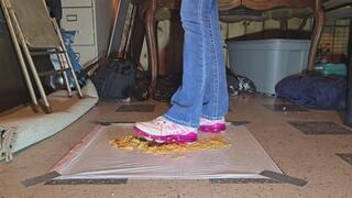 Pink shoe food crush