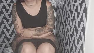 I do my business, I'm so empty, so disgusting, from my ass to the toilet, I clean myself and I go out and again I go back to the toilet to continue