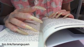 Reading book with me