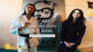 Samy and Marty POV karate kicks domination