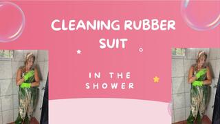 shower dirty rain suit