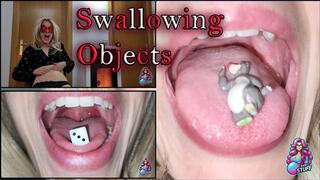 Woman Swallowing objects