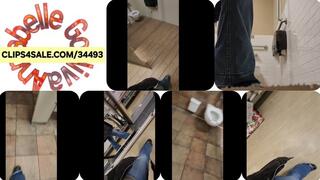 ASMR travels into 2 public bathrooms and the house of mirrors reflective ASMR