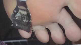 Shaving the Skin off my Feet